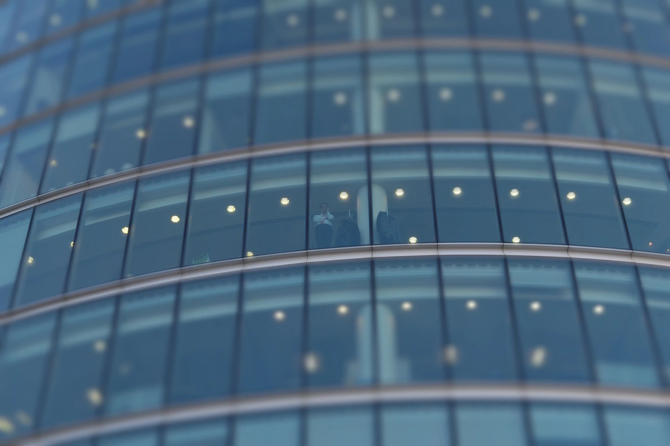 A close up of the windows on a building